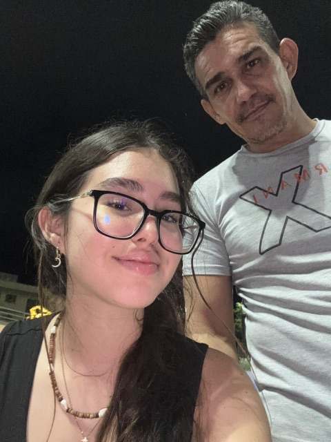 Luis Arocha y su hija Emily Arocha