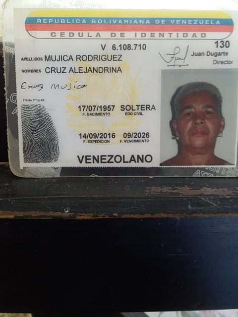Cruz Alejandrina Mujica Rodríguez