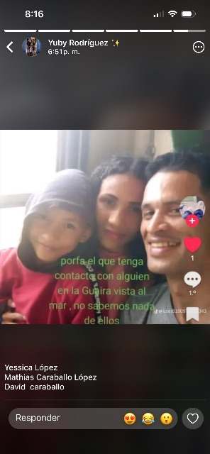 Jessica López y Mathias Caraballo