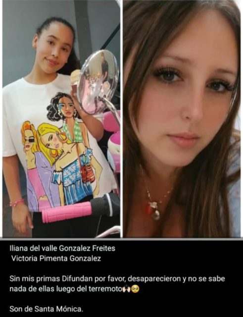 Iliana del Valle González Freites y Victoria Pimenta González