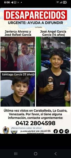 #Repost @luisazuajer —— 🚨URGENTE DESAPARECIDOS🚨 (La Guaira, Caraballeda) Familia García Álvarez: -José Rafael Garc