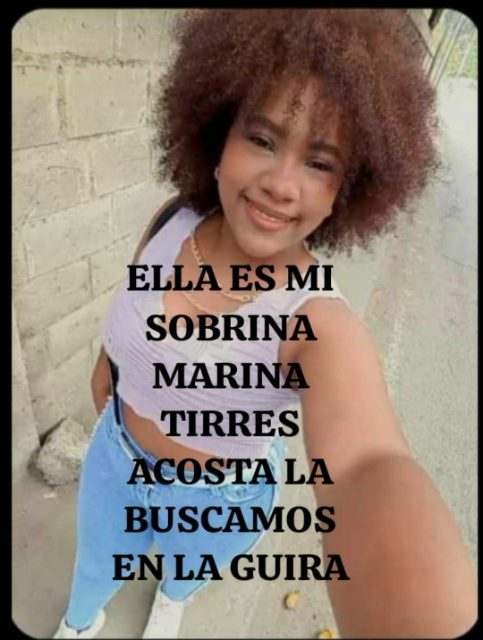MARINA TIRRES ACOSTA, Ya Apareció sana.