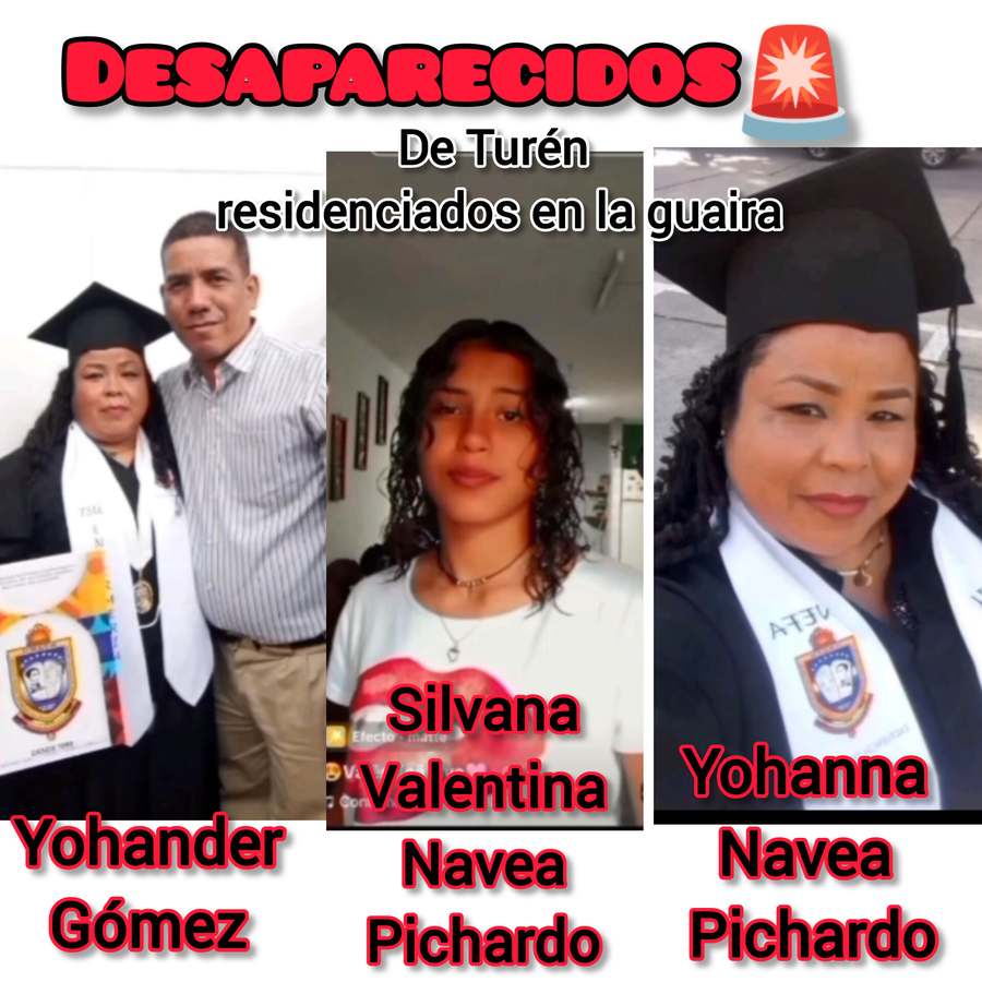 Desaparecidos los tres Pichardo Navea