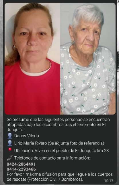 Danny viloria y lirio Rivero