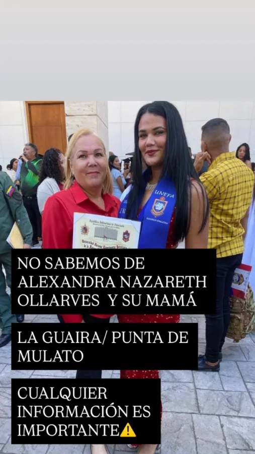 Alexandra nazareth y ventwuill Ollarves y abondano
