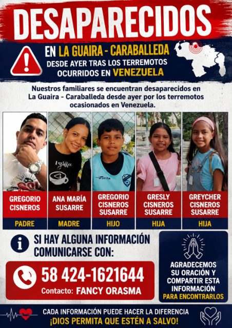 GREGORIO CISNEROS, ANA SUSARRE e hijos GREGORIO, GRESLY Y GREYCHER