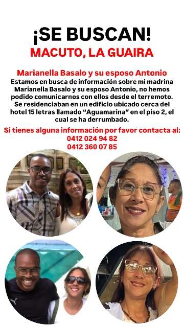 Marianella Basalo y su esposo Antonio