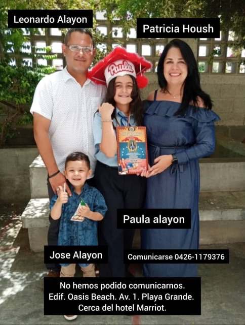 Leonardo Alayon y familia