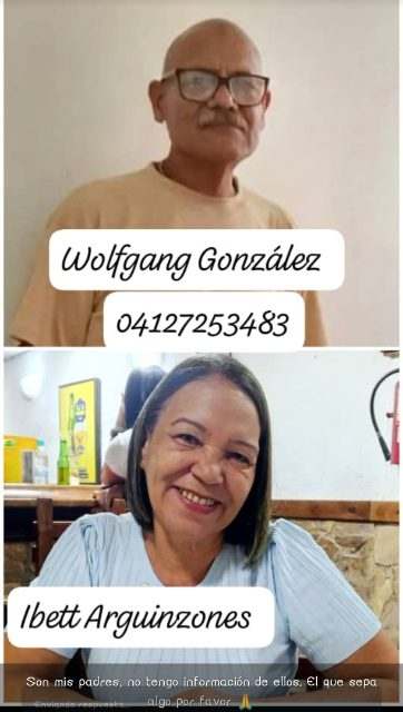 Wolfgang gonzalez e ybett arguinzones