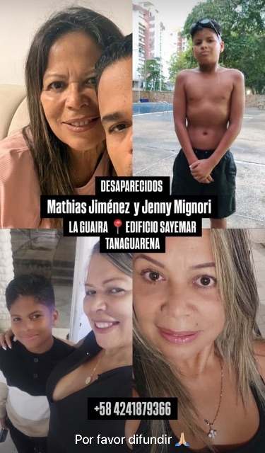 Mathias Jiménez y jenny mignori