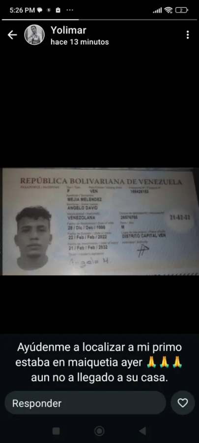 Angelo David Mejias melendez