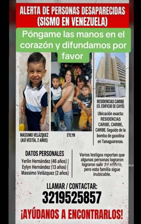 Yerlin, Eilyn y Massimo Hernández