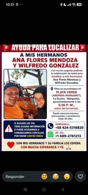 Ana Flores Mendoza y Wilfredo Gonzales